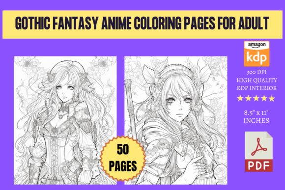 Download Gothic Fantasy Anime Coloring Pages - Gothic fantasy Collection