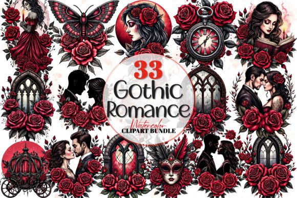 Download Elegant Gothic Fantasy Romance Clipart - Gothic fantasy Collection