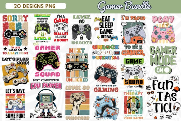 Download Gamer Sublimation Bundle - Gamer Collection