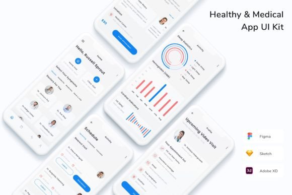 Download Healthy &amp; Medical App UI Kit - Premium Resources