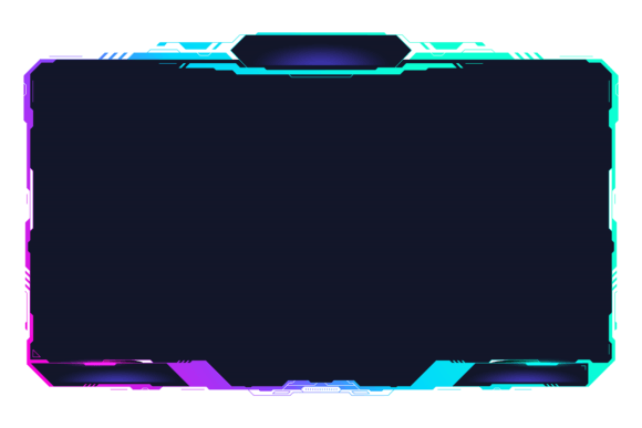 Download Tech Interface Screen Frame in Neon Cybe - Frame Collection