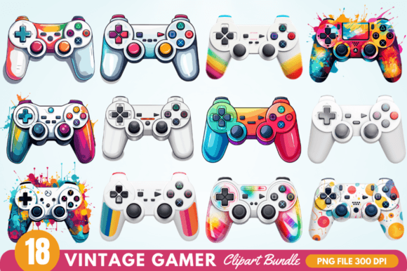 Download Gamer Clipart Bundle - Gamer Collection