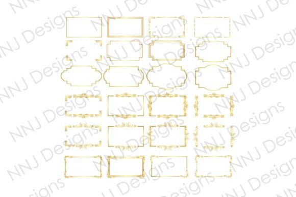Download Rectangle Gold Frame Border Clipart - Frame Collection