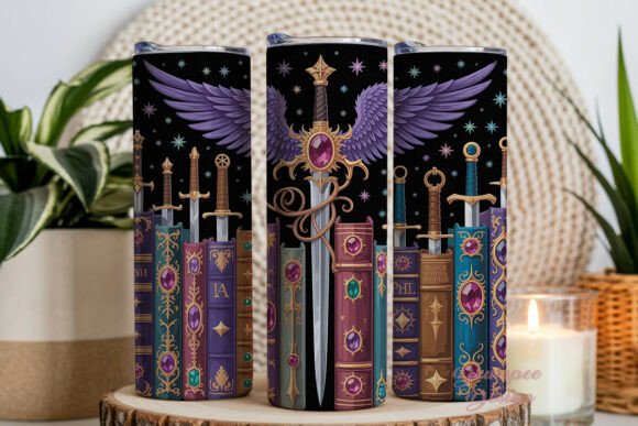 Download Gothic Fantasy Book Sword 20oz Skinny - Gothic fantasy Collection