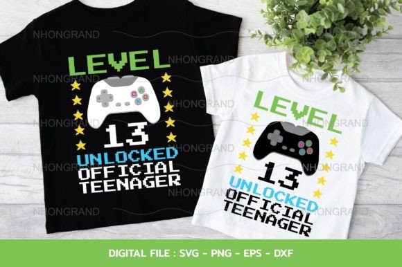 Download Level 13 Unlocked 13 Birthday Gamer Svg - Gamer Collection