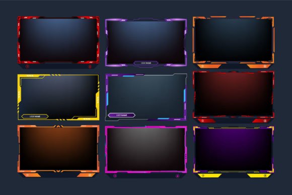 Download Gaming Screen Frame Overlay Bundle - Frame Collection